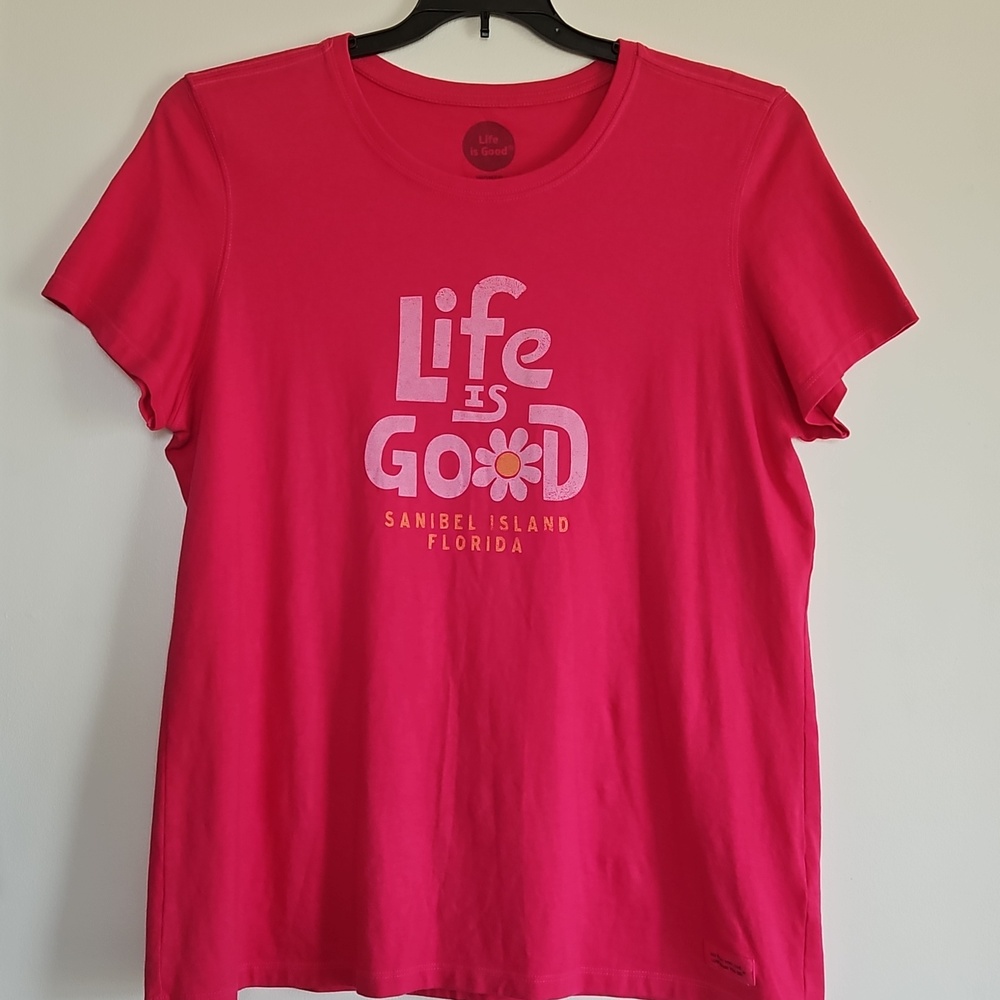 Life Is Good Sanibel Island Tee Size L